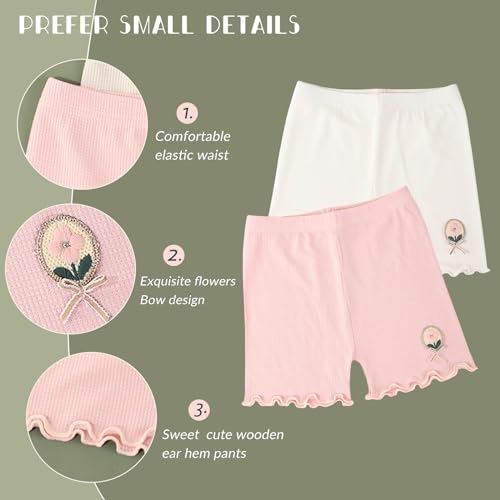 6 Pack Girls Bike Shorts Kids Dance Under Dress Safety Shorts for Cartwheel Running3