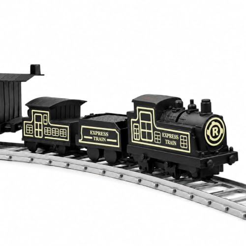 Image of Braintastic Play Train Set for Kids 3+ Years | Battery Operated Toy Train with Track | Colorful Railway Train Set for Boys & Girls | 14-Piece Train Track Toy