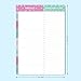 Sweetzer & Orange Purple/Teal Meal Planner Magnetic Pad | 7x10 inch Notepad for Organized Weekly & Daily Planning | Tear-Off Grocery Checklist for Convenient Shopping | Notepads for Refrigerator Door