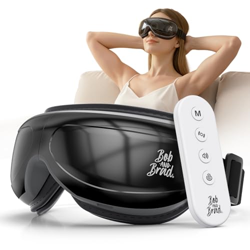 Image of BOB AND BRAD Eye Massager with Heat, Birthday Gifts for Women Men FSA Eligible HSA, Eye Mask with Remote Control, Headache Massager for Migraines Dry Eye Stress Relief Improve Sleep