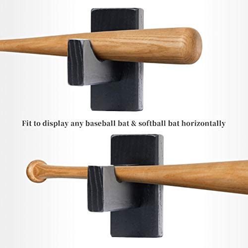 image for AK KYC Baseball Bat Display Wall Mount Holder Horizontal Rack Brackets