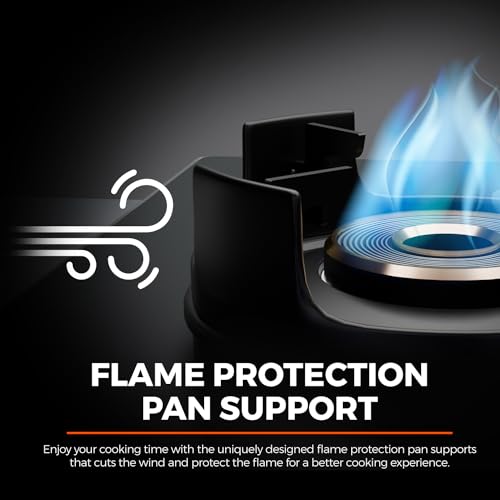 Surya Flame Futura Series Ultra Slim Body Gas Stove 3 Burner | 5G Brass Burners, Flame Guard Pan Support, Brass Revolving Nozzle, Manual Ignition,... - Image 7