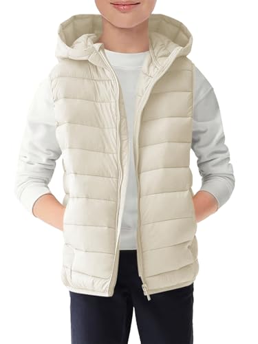 Image of Haloumoning Boys Puffer Vest Kids Sleeveless Zip Up Jackets