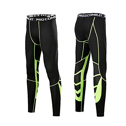 Calças de Compressão Masculina Leggings para Corrida, Ginásio, Esporte Fitness com Ajuste Rápido, Se