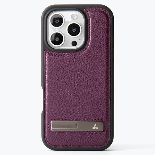 Coque iPhone 16 Pro antichoc violette avec béquille pour vos vidéos