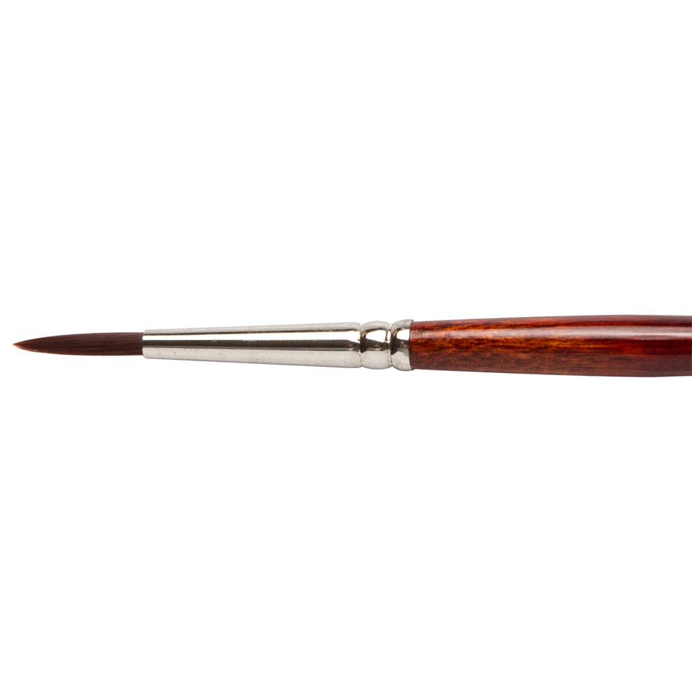 Pro Arte Beige : Acrylix Round Synthetic Acrylic / Oil Brush Series 202 Short Handled Size 5