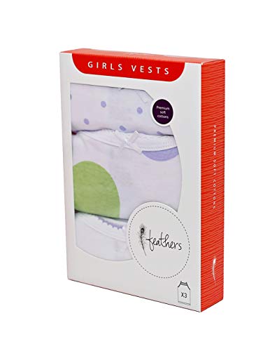 Feathers Girls Polkadot Print Tagless Cami Super Soft Undershirts (3/Pack)2