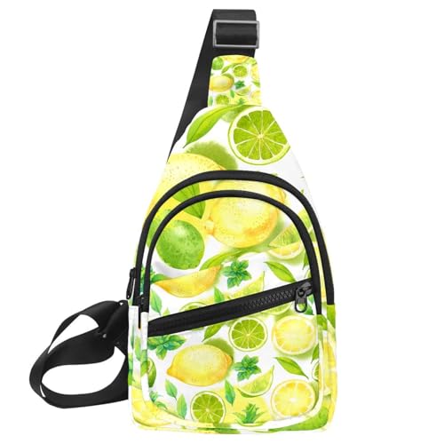 Sac à bandoulière femme Lemon Fruits sac de randonnée léger multicolore