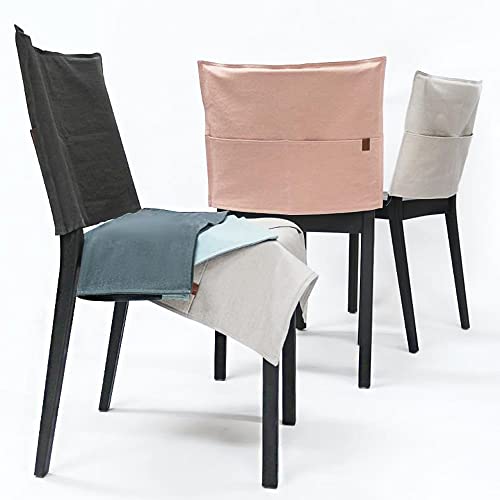 Muka Dining Chair Covers Set Of 6, Living Room Chair Slipcovers 6 Pack-Dark Grey-L #TOP2