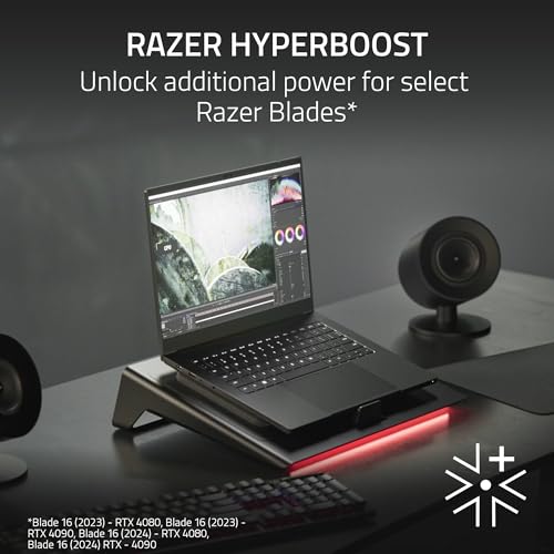 undefined Razer Laptop Cooling Pad: Adaptive Smart - Intelligent Fan Control - Airtight Pressure Chamber - Fits Most Laptops & Macbooks 14” to 18" - Preset & Custom Fan Curves - 3 Port USB Type A - Chroma RGB の商品画像 9