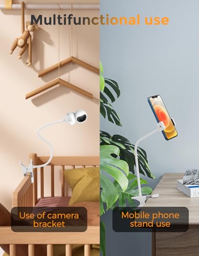 Gusfeliz ユニバーサルホルダー ベビーモニター用 ベビーカメラマウントブラケット ベビーモニター用 ベビーフォンアクセサリースタンド ママ用 Cozy/Boifun/Babystar/Philips Video、携帯電話クリップ。