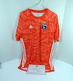 2019 San Jose Earthquakes Daniel Vega #17 Game Used Signed Orange Jersey L 48 - Autographed Soccer Jerseys