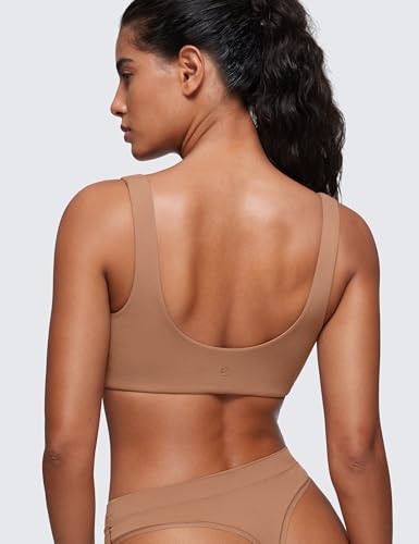 Image of CRZ YOGA Softhold U Back Bralette | Double Lined, Light Support, Non Padded, Wireless, Casual, Ultra-Soft, Scoop Neck, Everyday Bra for Women