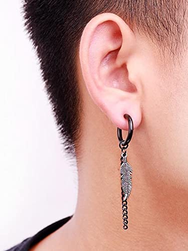 Stainless Steel Huggie Hoop Earrings for Husband