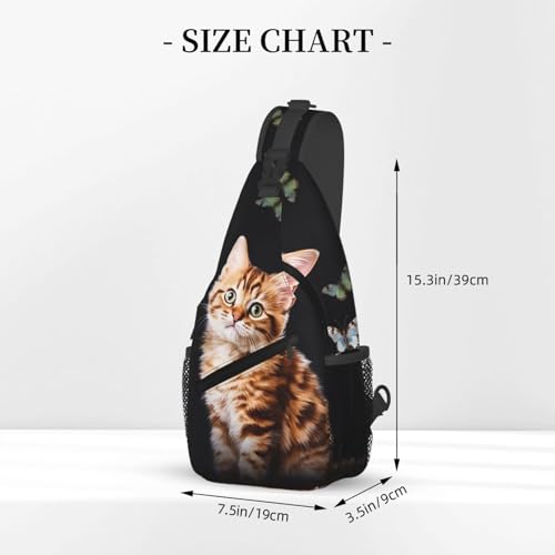 Bolso Sling para Hombre y Mujer Negro Tipo Pecho Casual miniatura 2