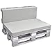 Beautissu Coussin Dossier Palette Gris Clair 120x80x8 cm ECO Pure – 1x Coussin Arrière avec Housse Amovible pour Palette Euro – Matelas Coussin Lounge Exterieur pour Meubles Jardin