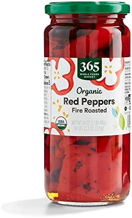 365 by Whole Foods Market, Organic Roasted Red Peppers, 16 Ounce