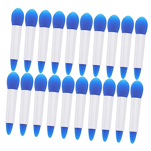 Didiseaon Silicone Lipstick Applicators 20pcs Double-headed Lip Brush for Makeup Supplies