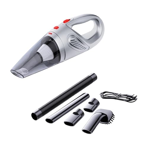 Mekalero Aspiradoras de mano de alta potencia de succión, recargables, textura ABS de bajo ruido, para pelo de mascotas, niños, migas, coche de mano