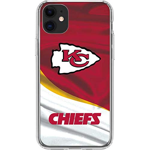 Skinit Clear Phone Case Compatible with iPhone 11 - Officially Licensed NFL Kansas City Chiefs Design