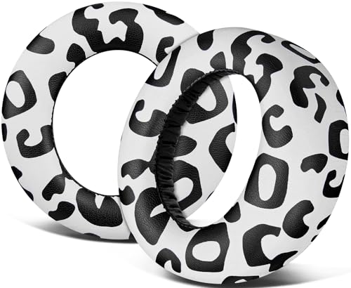 Image of SOULWIT Earpads Cushions Replacement for Sony PlayStation 5 Pulse PS5 3D Wireless Headset, Ear Pads Cushions with Soft Protein Leather, Noise Isolation Foam - PL Snow Leopard