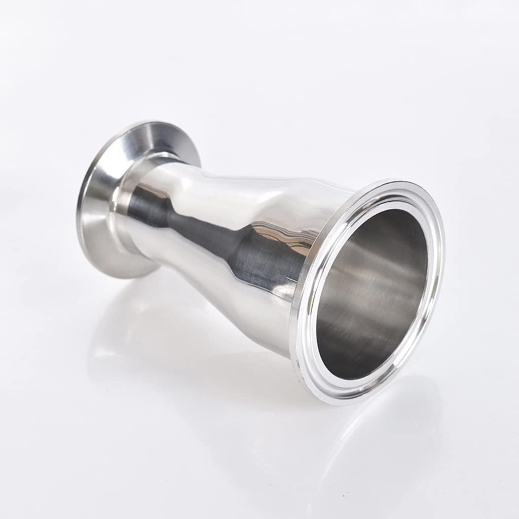 Refixamo One Color Pipe Clamps, Ss304 Stainless Steel Tri Clamp Ferrule Reducer Multiple Sizes(32Mm To 63Mm)