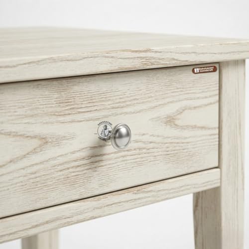 Image of Sheesham Wood Allure Bedside Table for Bedroom & Living Room | Solid Wood Nightstand with Storage Drawer and Open Shelf | Modern End Table