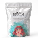 Bioky Sales de Epsom 1kg Magnesio para Baño y Pies, Bienestar y Relajación