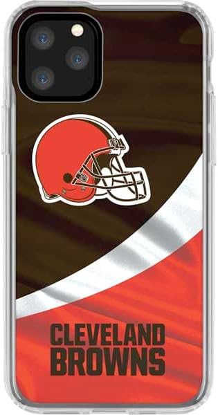 Skinit Clear Phone Case Compatible with iPhone 11 Pro - Officially Licensed NFL Cleveland Browns Design