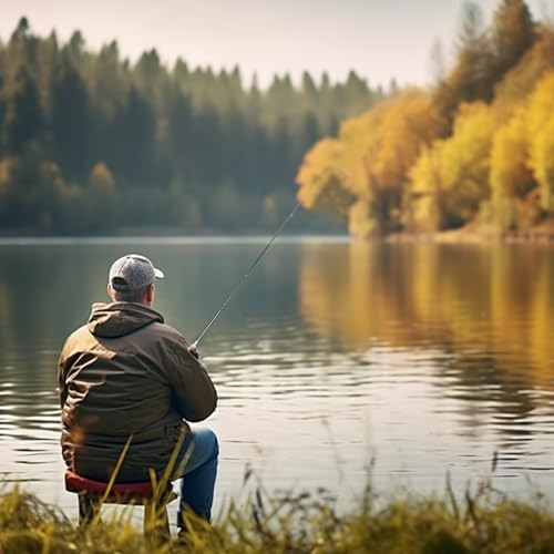 Caña de pesca portátil para viajes de acampada con mini carrete de aluminio 3