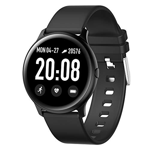 AUPALLA Elegante Activity Tracker, Ultra Sottile e Leggero, Design di Fascia Alta, Fitness Tracker con cardiofrequenzimetro, Allenamento, monitoraggio del Sonno, previsioni Meteo, Nero