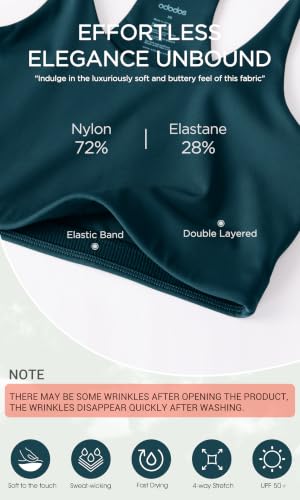 Image of ODODOS Halter Sports Bra for Women Non Padded Strappy Cropped Tops Workout Yoga Crop