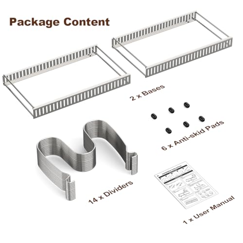 Housolution P723314022246 Pot And Pan Organizer Rack For Cabinet, Stainless Steel Expandable Pot Lid Organizer thumb #6
