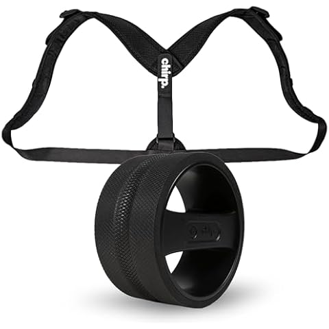 Chirp Wellness Duo: Upper Back Posture Corrector & Vibrating Foam Roller for Pain Relief, Spinal Alignment, and Deep Tissue Therapy - Black Cover