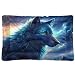 Kigai Wolf Dog Bed Machine Washable Pet Bed Mattress Comfortable Soft Pet Bed Mat Non-Slip Bottom Couch for Small Medium Dogs,24x18 Inch