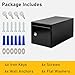 EIENHOSHI Steel Cash Drop Box, Money Safe Box with Tamper-Proof Slot, Mountable Cash Box with Lock for Hotels, Apartments