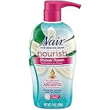 Nair Shower Power Max with Moroccan Argan Oil, Cream for Legs & Body 13 oz (Pack of 7)