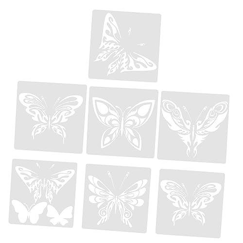 OSALADI 1 Juego Plantillas De Dibujo Para Plantillas De Para Manualidades Y Decoración De Paredes Y Resistentes Para Proyectos De Arte Diy 7 Piezas