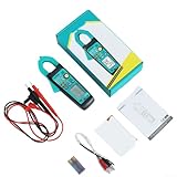 Berührungsloses digitales Zangenmessgerät, 0,2 A-200 A Wechselstrom, Spannungsprüfer mit NCV Auto Range Dual-Display, Hintergrundbeleuchtung, Taschenlampe für elektrische Reparatur+