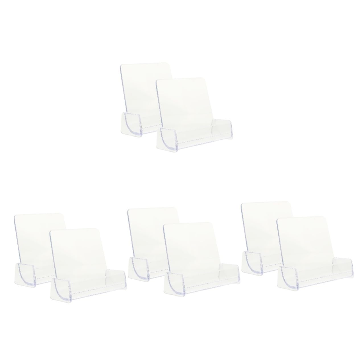 STOBOK 8pcs Business Card Holder Compact Name Card Organizer for Office Supplies Elegant Design for Desk Organization
