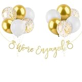 💕 Los globos están hecho de látex, de color blanco, dorado metálico y transparente con confeti respectivamente, cada color cuenta con 4 piezas. La cuerda de los globos mide 10 metros aprox.