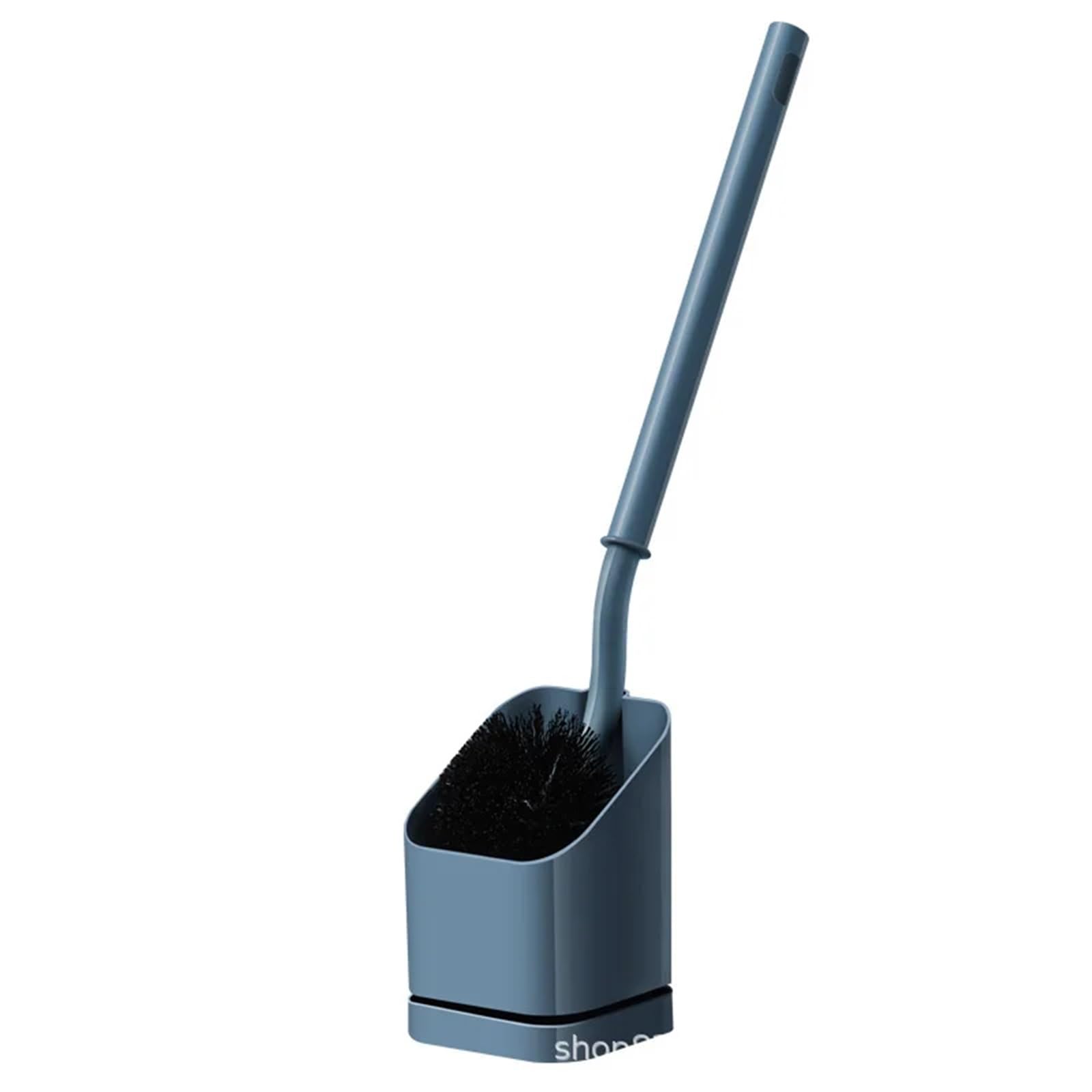 Brosse de toilette sans coins morts avec combinaison de base pratique pour manche long bleu