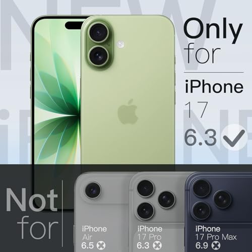 Image of JETech Slim Case for iPhone 17 6.3-Inch with Camera Lens Full Protection, Ultra-Thin Lightweight Clear Minimalist Protective Phone Cover (Sage)