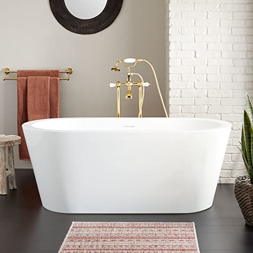 Signature Hardware 480887 Leith 65" Acrylic Soaking Tub With Integrated Overflow And Drain #TOP19
