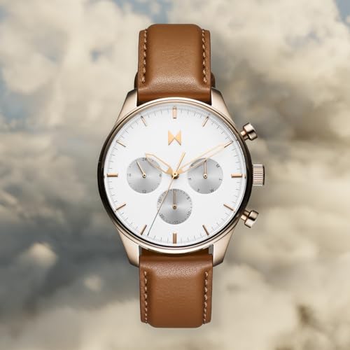 Image of MVMT Men's Airhawk - Pilot Watch - Military Analog Wristwatch - Aviator - Minimalist Water-Resistant 5 ATM /50 Meters Timepiece - Interchangeable Watch Bands - 42mm