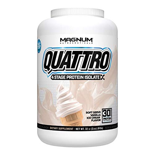 Magnum Nutraceuticals Quattro Protein Powder 2lbs Vanilla Ice Cream
