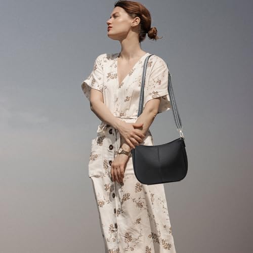 Image of Hobo Crossbody Bags for Women Trendy Shoulder Purses PU Retro Handbag with 2 Types Shoulder Straps