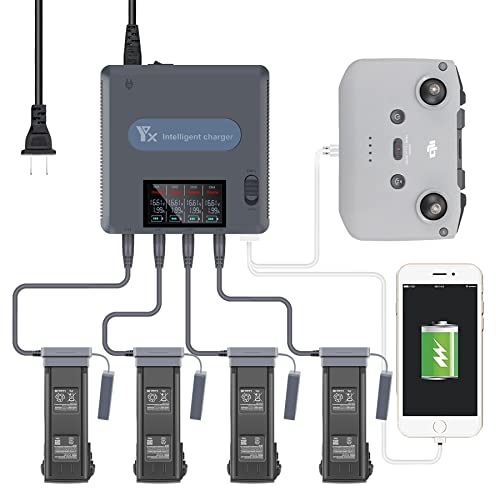 Chargeur parallèle pour DJI Mavic 3 avec écran LCD et mode stockage