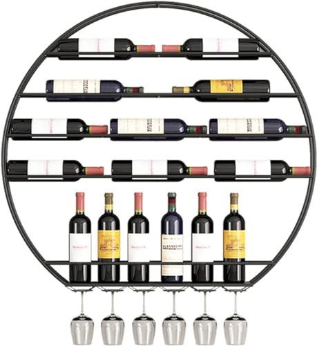 Présentoir à vin mural moderne pour optimiser le rangement du salon - 2
