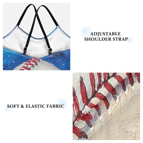 Pigsaly Girls One Piece Swimsuits Galaxy Space Stars Red Lace Stitches Baseball Kids Cross Back Swimwear Bathing Suit 3T3